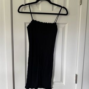 Elegant Black Spaghetti Strap Dress